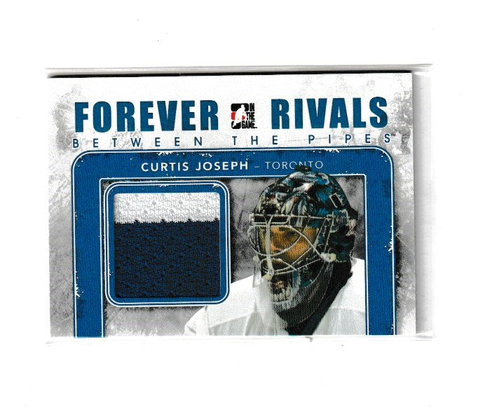2012-13 ITG Forever Rivals Between The Pipes Memorabilia Blue #BTP-03 Curtis Joseph