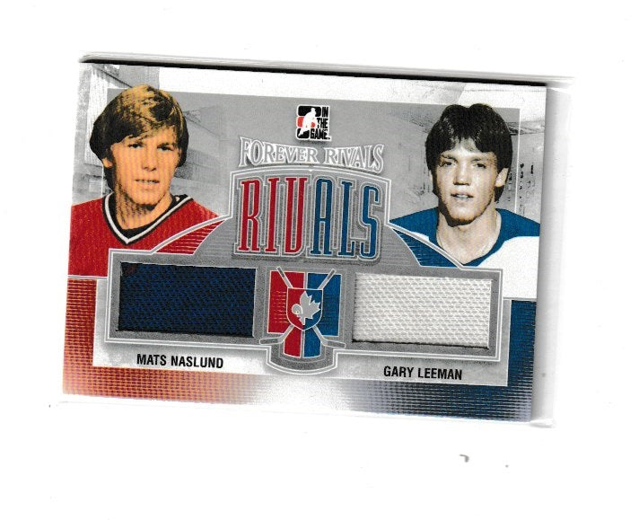 2012-13 ITG Forever Rivals Dual Rivals Jerseys Silver #R-11 Gary Leeman & Mats Naslund