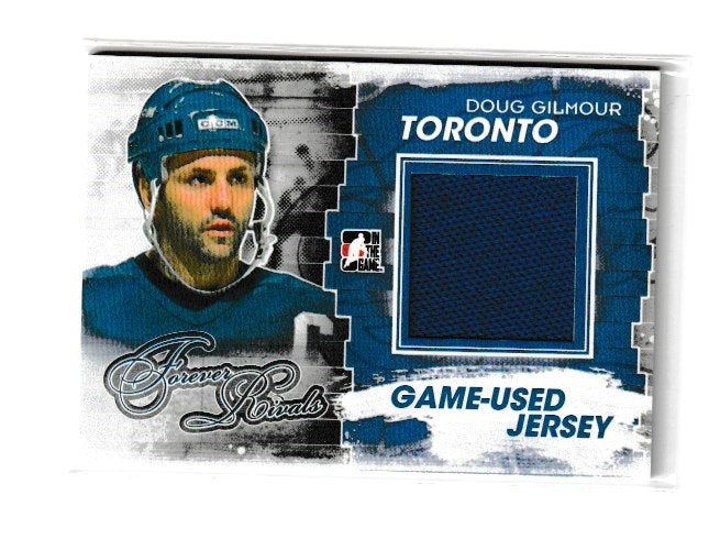 2012-13 ITG Forever Rivals Game Used Jersey Blue #M-06 Doug Gilmour