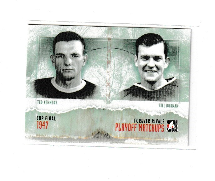 2012-13 ITG Forever Rivals Playoff Matchups #PM-07 Ted Kennedy & Bill Durnan