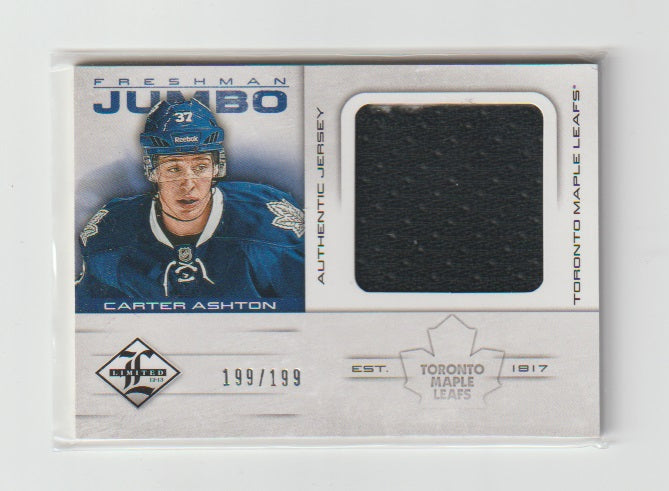 2012-13 Limited Freshman Jumbo Materials #FJ-CA Carter Ashton