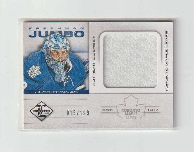2012-13 Limited Freshman Jumbo Materials #FJ-JR Jussi Rynnas