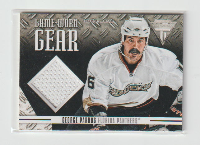 2012-13 Panini Titanium Game Worn Gear #GG-GP George Parros