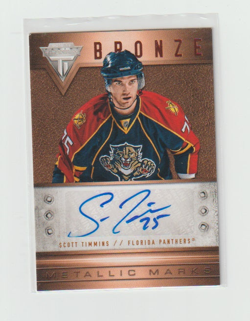 2012-13 Panini Titanium Metallic Marks #50 Scott Timmins