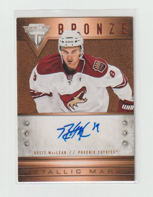 2012-13 Panini Titanium Metallic Marks #9 Brett MacLean