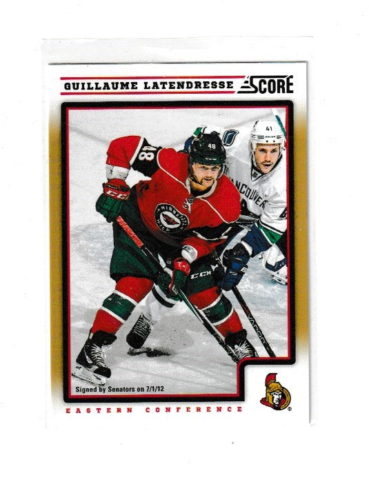 2012-13 Score Gold Rush #332 Guillaume Latendresse