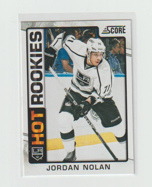 2012-13 Score Hot Rookie #508 Jordan Nolan