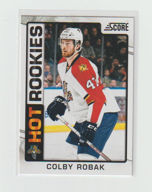 2012-13 Score Hot Rookie #509 Colby Robak