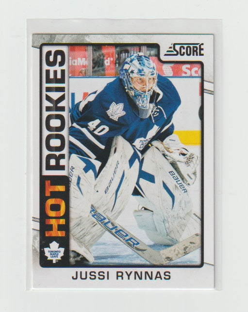 2012-13 Score Hot Rookie #524 Jussi Rynnas
