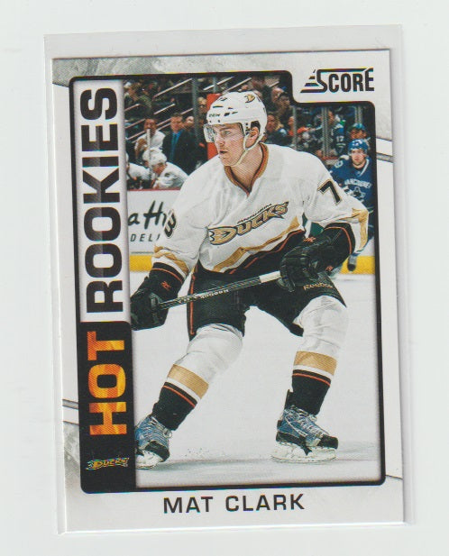 2012-13 Score Hot Rookie #529 Mat Clark