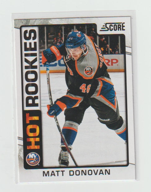 2012-13 Score Hot Rookie #532 Matt Donovan