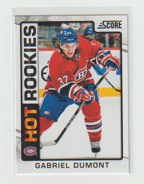 2012-13 Score Hot Rookies #534 Gabriel Dumont