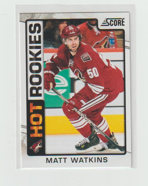 2012-13 Score Hot Rookies #546 Matt Watkins