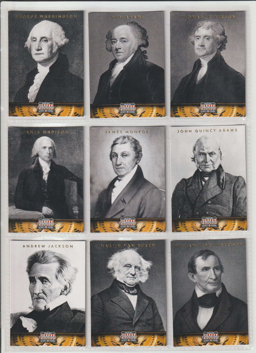 2012 Americana Heroes and Legends Base Set 125 Cards