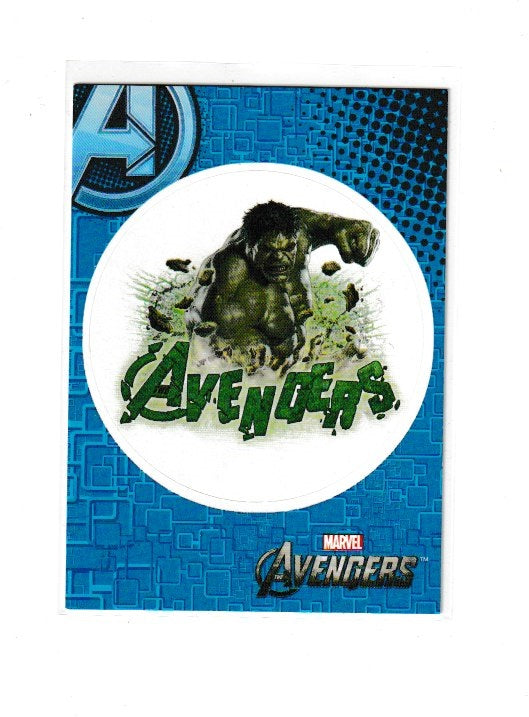 2012 Avengers Assemble Stickers #S10 Hulk