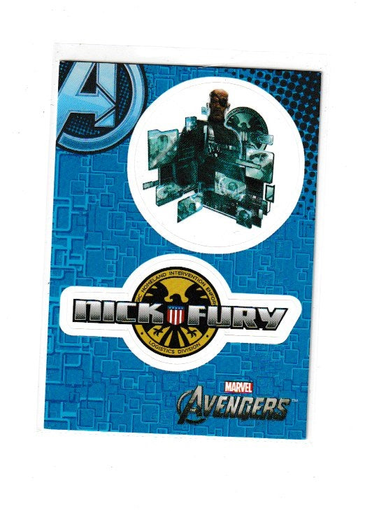 2012 Avengers Assemble Stickers #S13 Nick Fury