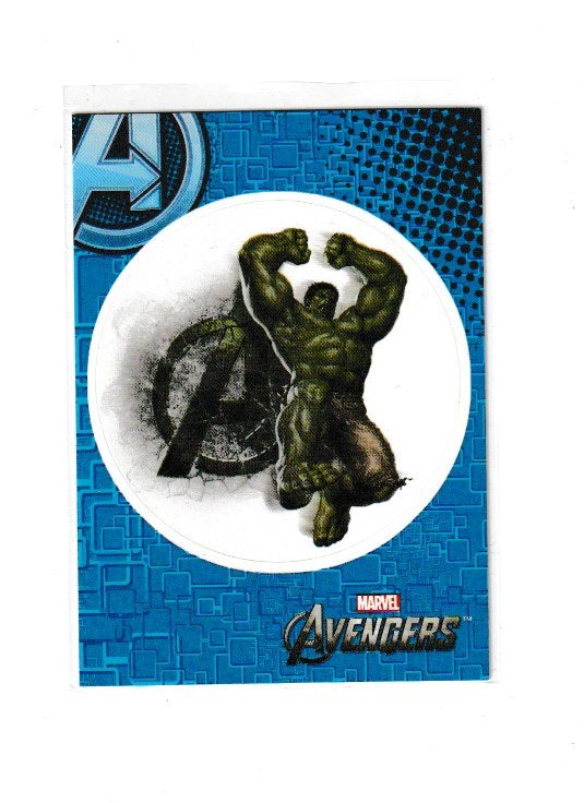 2012 Avengers Assemble Stickers #S4 Hulk