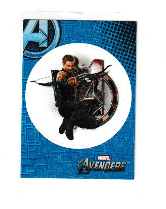 2012 Avengers Assemble Stickers #S8 Hawkeye