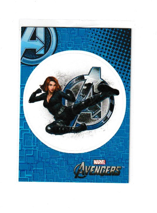 2012 Avengers Assemble Stickers #S9 Black Widow