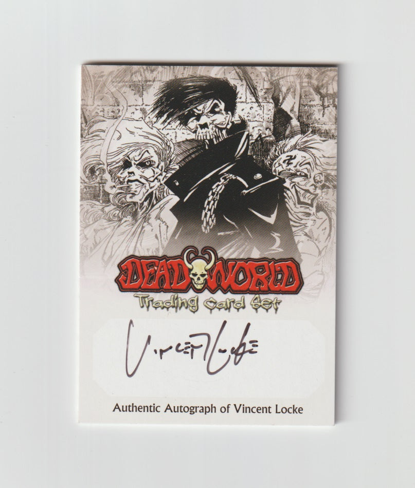 2012 Deadworld Autograph SDCC-Autographed Z-Cards Vincent Locke