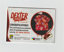 Load image into Gallery viewer, 2012 Dexter Fourth Season Costumes SDCC #D4C-CABB Sgt Angel Batista
