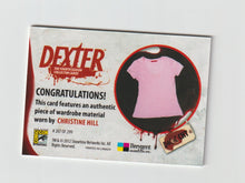 Load image into Gallery viewer, 2012 Dexter Fourth Season Costumes SDCC #D4C-CCHT Christine Hill
