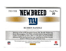 Load image into Gallery viewer, 2012 Elite New Breed Materials #20 Rueben Randle
