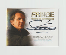 Load image into Gallery viewer, 2012 Fringe Seasons 1 &amp; 2 Autographs #A-8 Sebastian Roche as Thomas Jerome Newton
