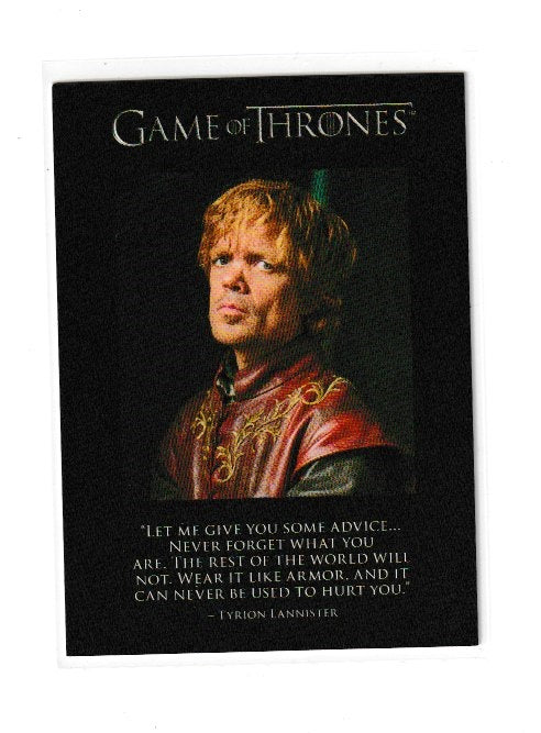 2012 Game of Thrones Season 1 Quotables #Q2 Tyrion Lannister