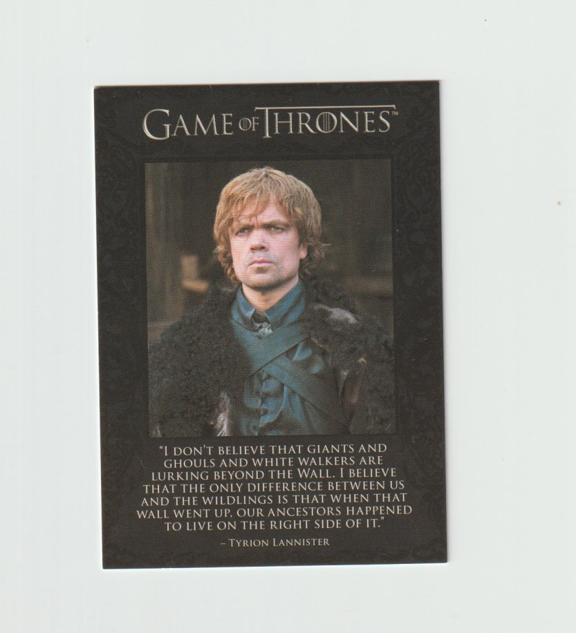 2012 Game of Thrones Season 1 Quotables #Q6 Tyrion Lannister