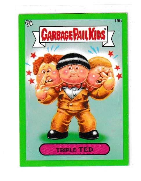 2012 Garbage Pail Kids Brand New Series 1 Green #19b Triple Ted