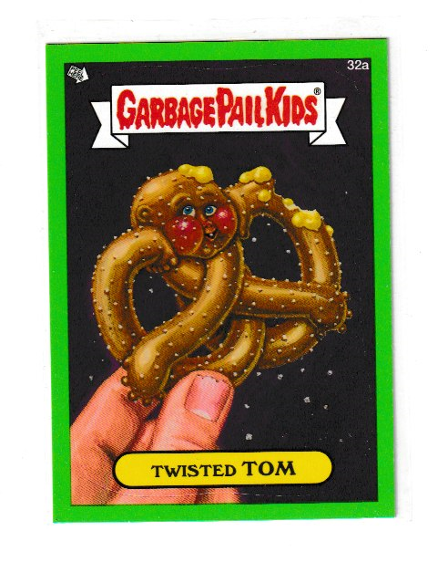 2012 Garbage Pail Kids Brand New Series 1 Green #32a Twisted Tom