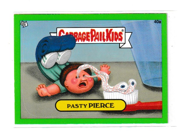 2012 Garbage Pail Kids Brand New Series 1 Green #40a Pasty Pierce
