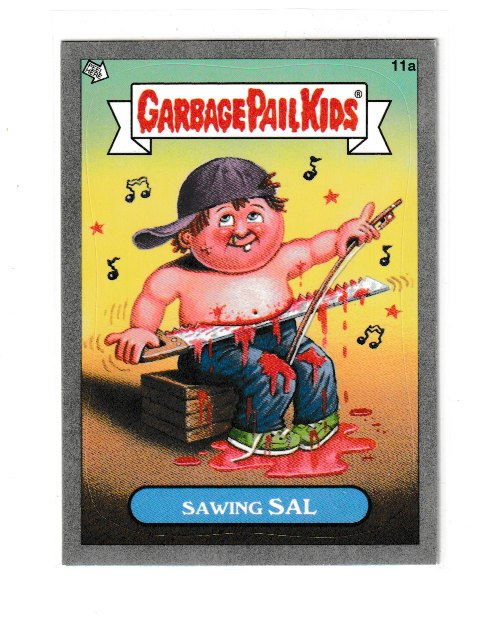 2012 Garbage Pail Kids Brand New Series 1 Silver #11a Sawing Sal