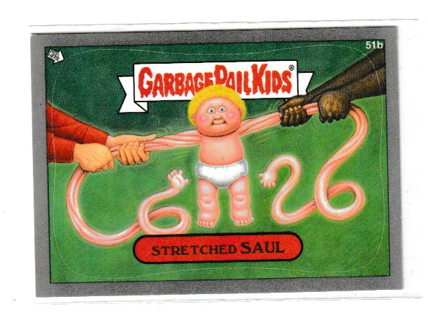 2012 Garbage Pail Kids Brand New Series 1 Silver #51b Stretched Saul