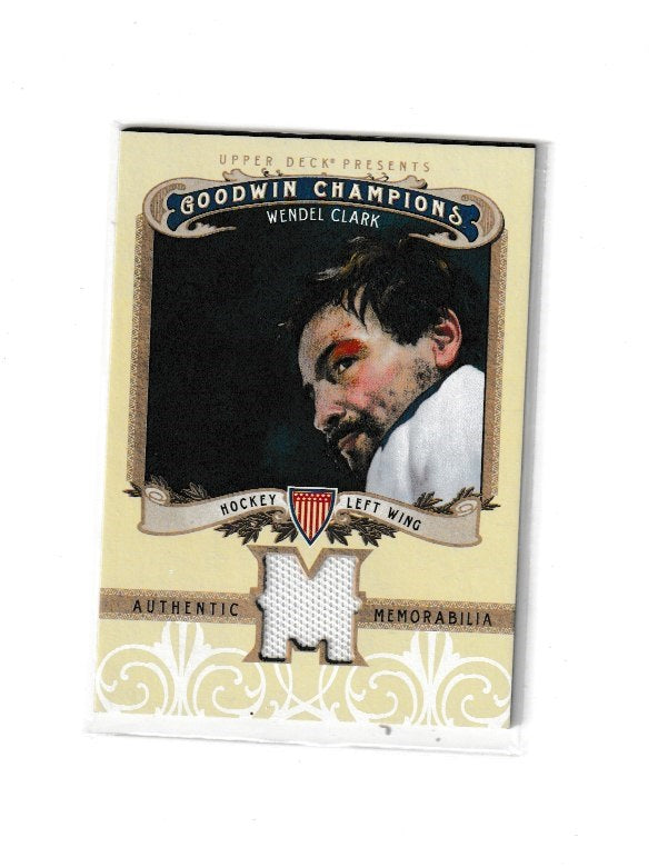2012 Goodwin Champions Memorabilia #M-WC Wendel Clark