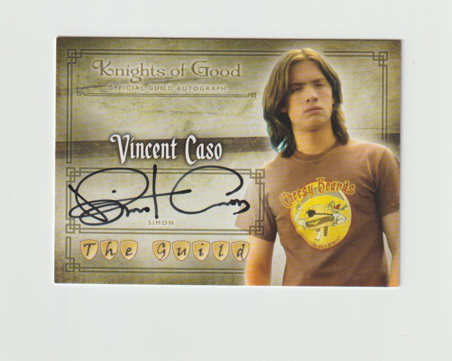 2012 Guild Seasons 1, 2 & 3 Autographs #A12 Vincent Caso as Simon