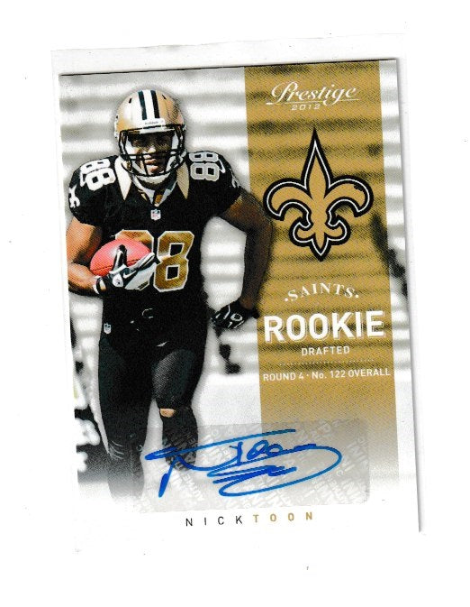 2012 Prestige Rookie Autographs #277 Nick Toon