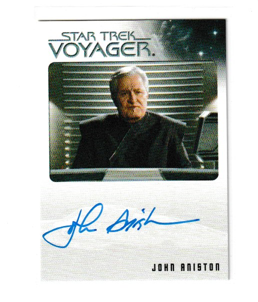 2012 Quotable Star Trek Voyager John Aniston as Quarren Ambassador Autograph