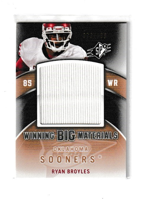 2012 SPx Winning Big Materials #WM-28 Ryan Broyles