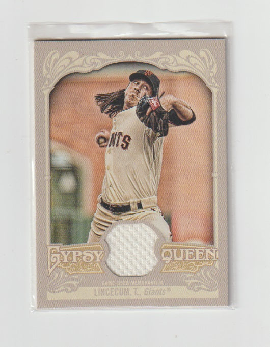 2012 Topps Gypsy Queen Relics #GQR-TL Tim Lincecum