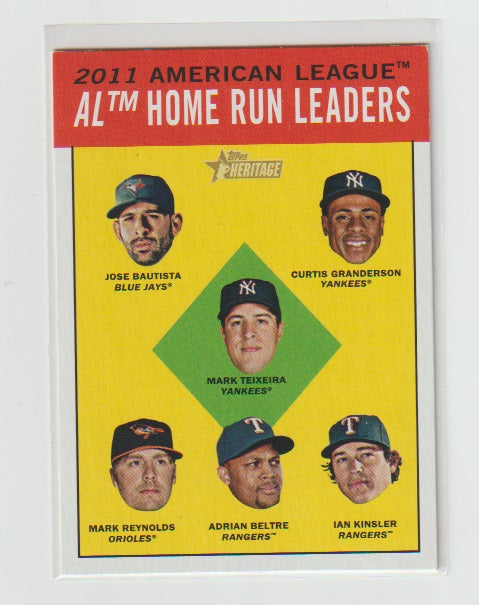 2012 Topps Heritage Al Home Run Leaders #4 Jose Bautista