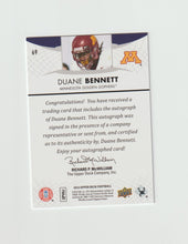 Load image into Gallery viewer, 2012 Upper Deck Rookie Autographs #69 Duane Bennett
