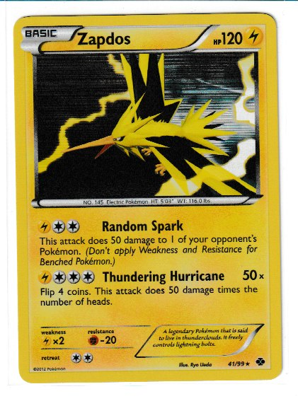 2012 Black and White Next Destinies #41 Zapdos