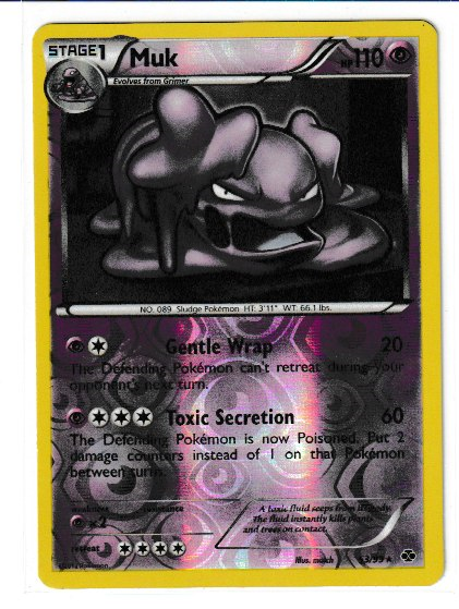 2012 Black and White Next Destinies #53 Muk Reverse Foil