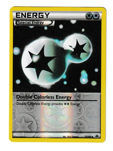 2012 Black and White Next Destinies #92 Double Colorless Energy Reverse Foil