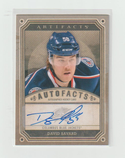 2013-14 Artifacts Autofacts #A-DS David Savard