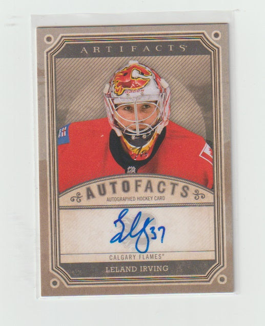 2013-14 Artifacts Autofacts #A-LI Leland Irving