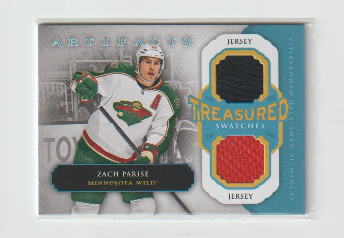 2013-14 Artifacts Treasured Swatches Jerseys Blue #TS-ZP Zach Parise