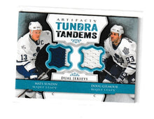 Load image into Gallery viewer, 2013-14 Artifacts Tundra Tandems Jersey Blue #TT-SG Doug Gilmour &amp; Mats Sundin

